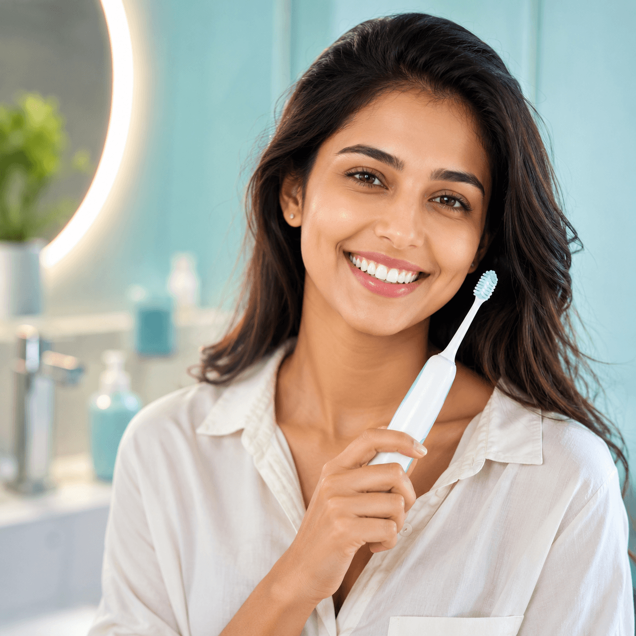 Smiling dental patient at Zircon Dental Clinic